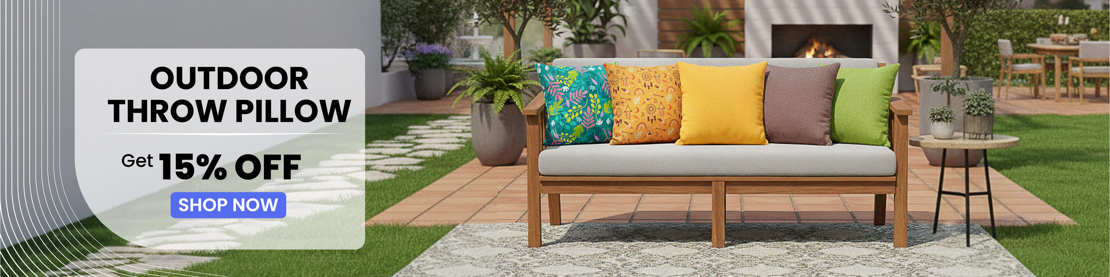 Outdoor Throw Pillow 