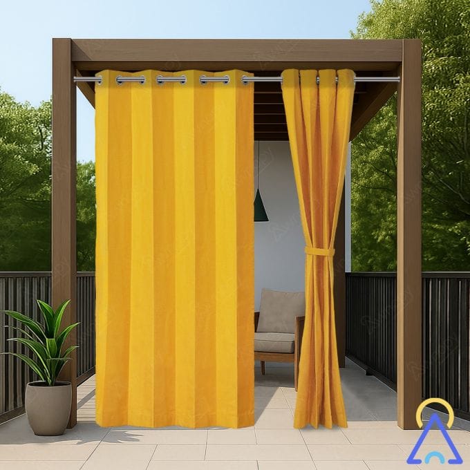Water Repellent Premium Outdoor Curtains (Polyester Solution Dyed)