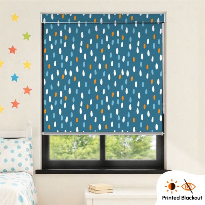 Blackout Printed Kids Indoor Roller Blind (Child Safety Wand)