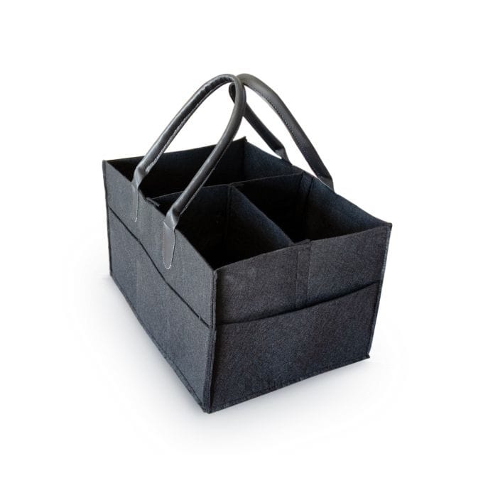 Hippo Everyday Baby Storage Cute Basic Felt Diaper Caddy Bag