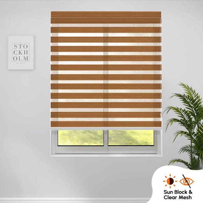 Zebra Indoor Roller Blind (Polyester Sunblock Mesh)