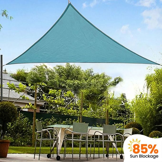 Hippo 85% Sun Block Shade Sail (Three Sided)