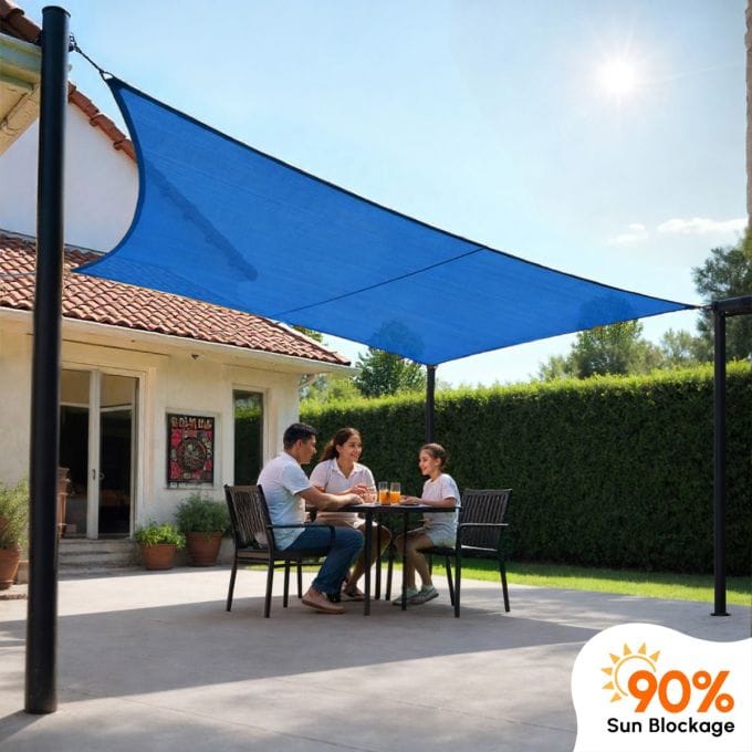 90% Sun Block Shade Sail (Four Sided)