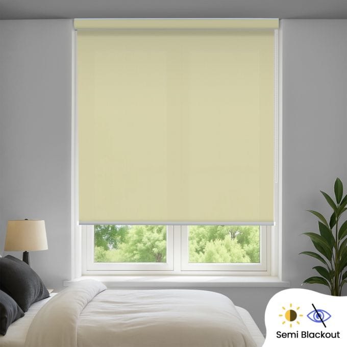 Semi Blackout Solid Indoor Roller Blind (Polyester)