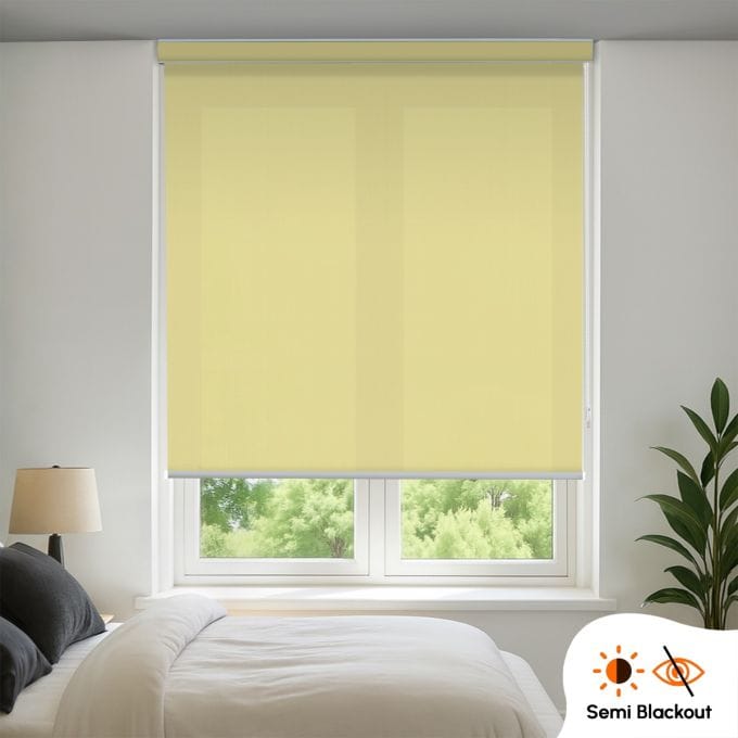 Semi Blackout Solid Indoor Roller Blind (Polyester)
