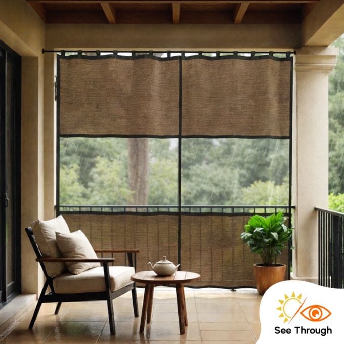 Hippo See-Through Outdoor Curtain (HDPE & PVC)