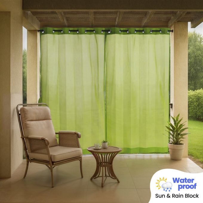 Waterproof Outdoor Eyelet Curtain (Coated HDPE)