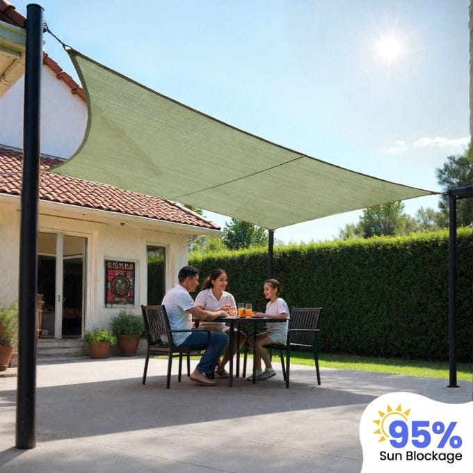95% Sun Block Shade Sail (Four Sided)