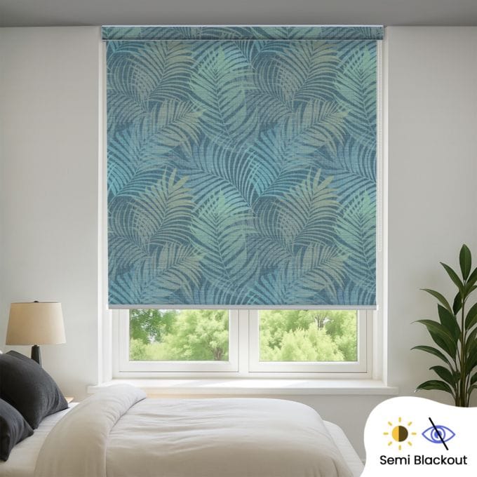 Semi Blackout Printed Indoor Roller Blind (Polyester)