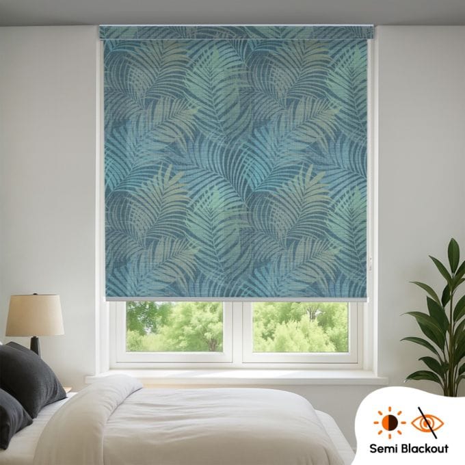 Semi Blackout Printed Indoor Roller Blind (Polyester)