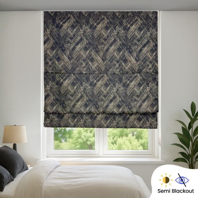 Semi Blackout Indoor Roman Blind (Semi Blackout Polyester)