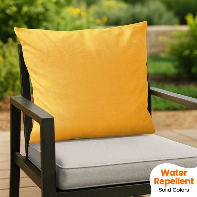 Hippo Outdoor Premium Water Repellent Throw Pillow for Patio Garden