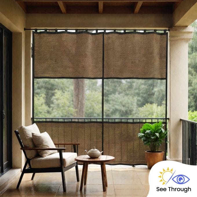 See-Through Outdoor Curtain (HDPE & PVC)