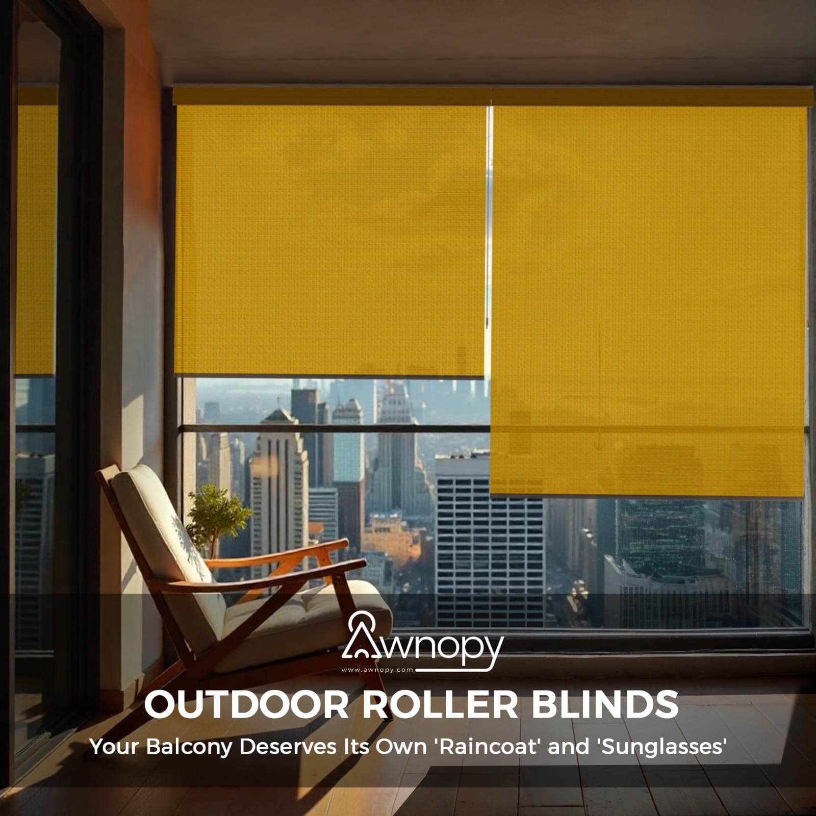 Awnopy’s Outdoor Blinds: Because Your Balcony Deserves Its Own 'Raincoat' and 'Sunglasses'